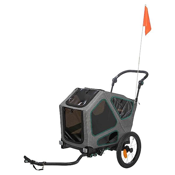 TRIXIE Tierfahrradkorb Fahrrad-Anhänger grau/salbei günstig online kaufen