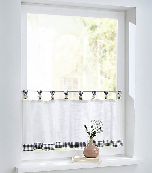 Kutti Scheibengardine Cottage Panneau (1 St), Schlaufen, halbtransparent, K günstig online kaufen