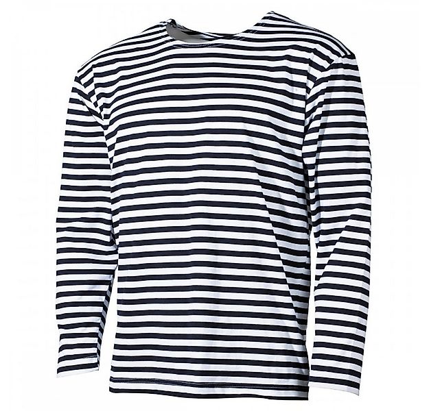 MFH Langarmshirt Marine Shirt, weiß-blau, langarm, Sommer (1-tlg) Shirt günstig online kaufen