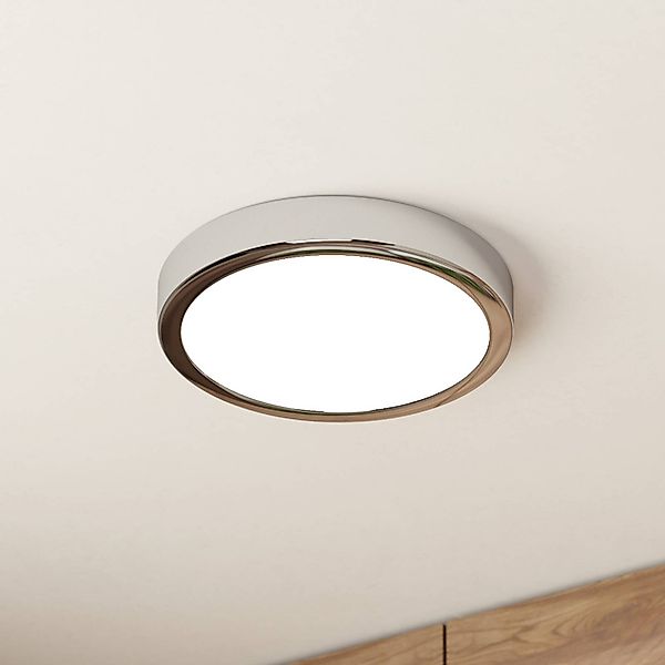 LED-Deckenlampe Fueva 5 IP44 3000K chrom Ø21cm günstig online kaufen