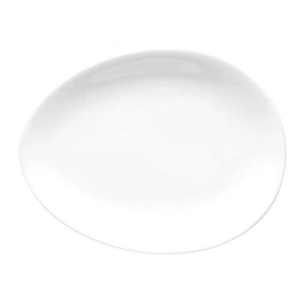 Luigi Colani Porzellan Ab ovo Black & White Teller oval white Set 2-tlg. 21 günstig online kaufen