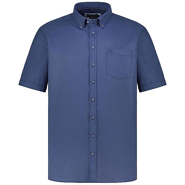 CASA MODA Freizeithemd mit Leinen, Short Style Farbe jeansblau Größe: 6XL günstig online kaufen