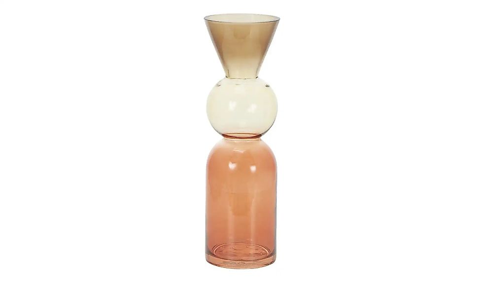 HOME STORY Vase   ¦ mehrfarbig ¦ Glas ¦ Maße (cm): H: 29  Ø: 9.5 Accessoire günstig online kaufen