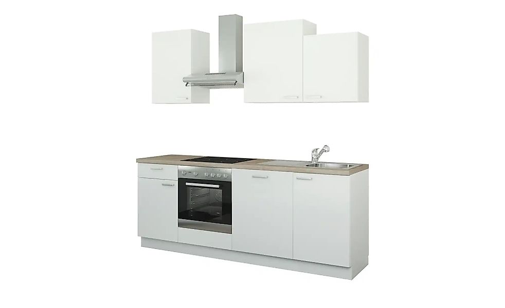 Küchenzeile mit Elektrogeräten  Erfurt ¦ weiß ¦ Maße (cm): B: 220 Küchen-on günstig online kaufen