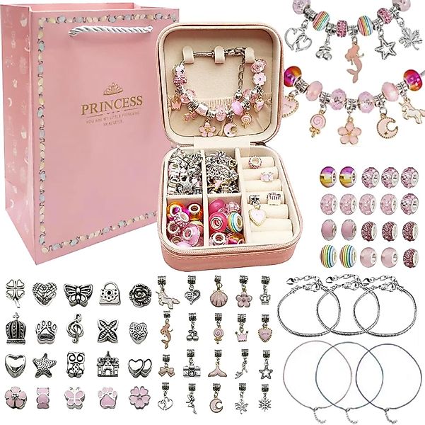 KRUZZEL Schmuckset Schmuckbastelsets 69 Stück 3 günstig online kaufen