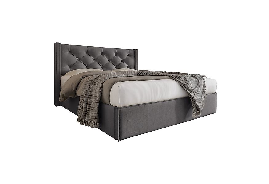 Sweiko Polsterbett (Doppelbett mit Kopfteil und Lattenrost, Stauraumfunktio günstig online kaufen