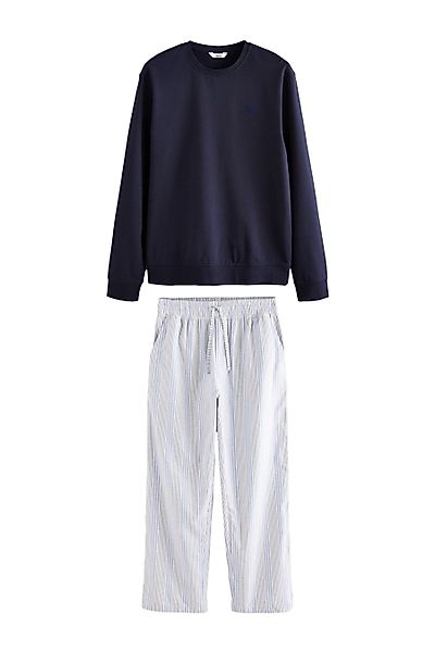 Next Pyjama Schlafanzug aus Webmaterial mit günstig online kaufen