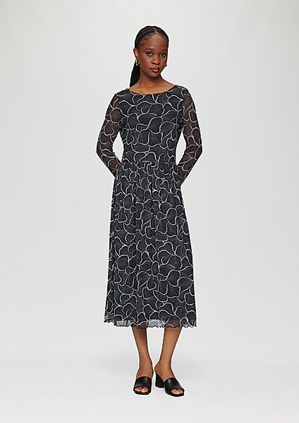 s.Oliver BLACK LABEL Maxikleid Mesh-Kleid mit günstig online kaufen