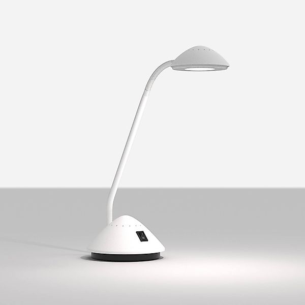 LED-Tischleuchte MAULarc, weiß, Höhe 38 cm, flexibel günstig online kaufen