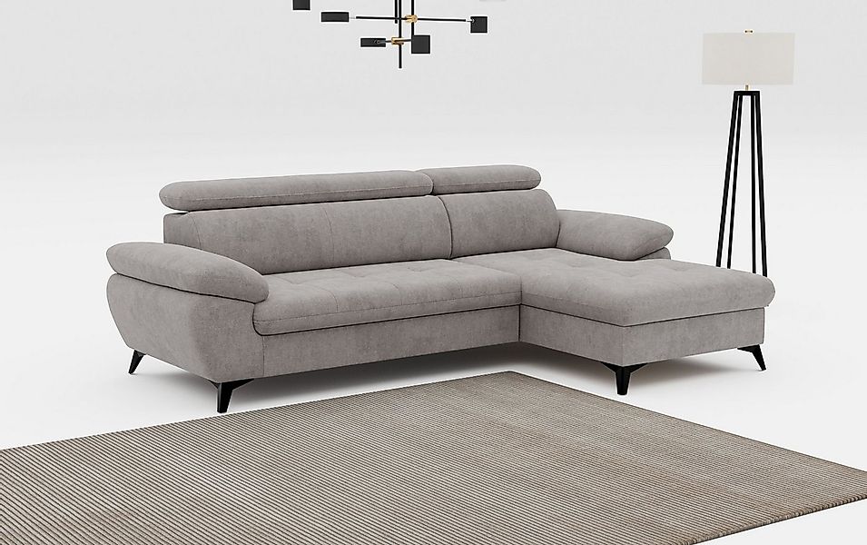 COTTA Ecksofa Hudson L-Form, mit Kopfteilverstellung, wahlweise mit Bettfun günstig online kaufen