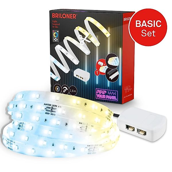 Briloner LED Band Pimp your Panel Starter-Set Dimmbar CCT 2,6 m günstig online kaufen