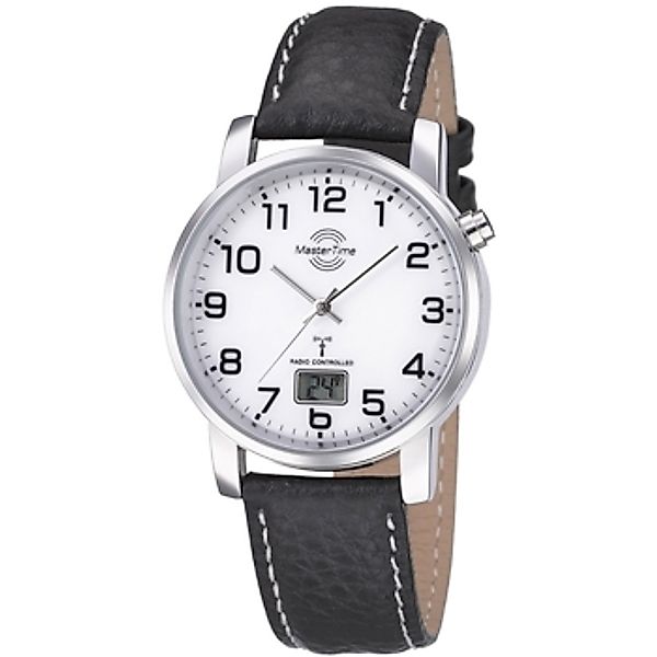 MASTER TIME Quarzuhr MasterTime Herren-Funkuhr Basic, weiß - MTGA-10294-12L günstig online kaufen