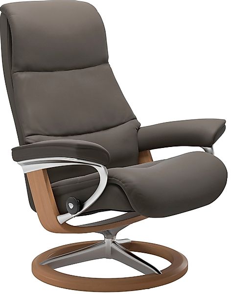 Stressless® Relaxsessel »View« Set, Relaxsessel mit Hocker, mit Signature B günstig online kaufen