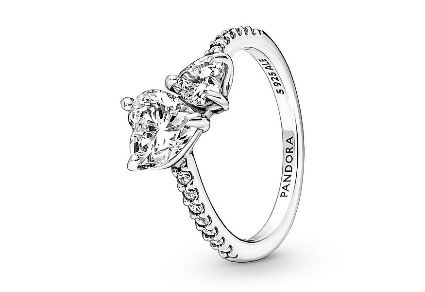 Pandora Solitärring Silberring für Funkelnde Herzen Solitär günstig online kaufen