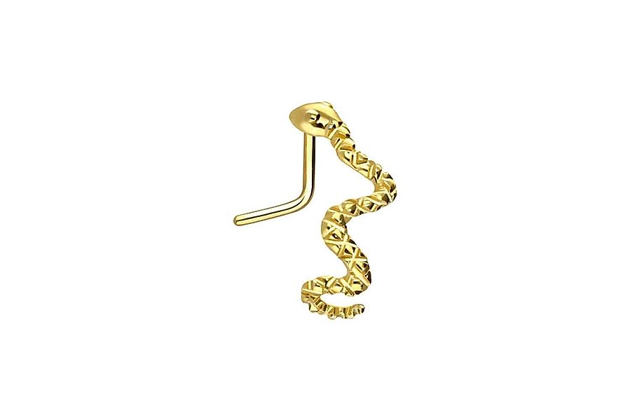 PIERCINGLINE Nasenpiercing Chirurgenstahl Nasenstecker SCHLANGE (Nasensteck günstig online kaufen