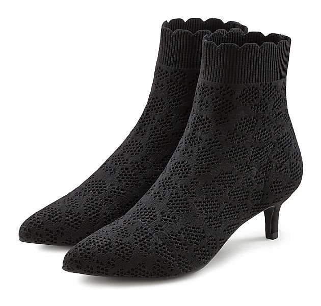 LASCANA Ankleboots "Sock Boot," High Heel Stiefelette, Stiefel, kleiner Abs günstig online kaufen