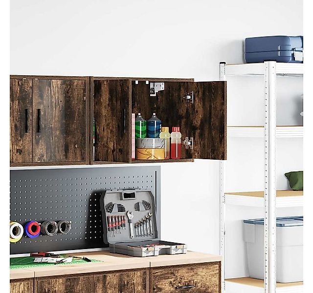 vidaXL Schrankmodule Garagen-Wandschrank Räuchereiche Holzwerkstoff günstig online kaufen