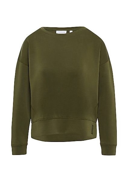 comma Sweatshirt Sweatshirt Weiches Sweatshirt mit seitlichen Schlitzen günstig online kaufen