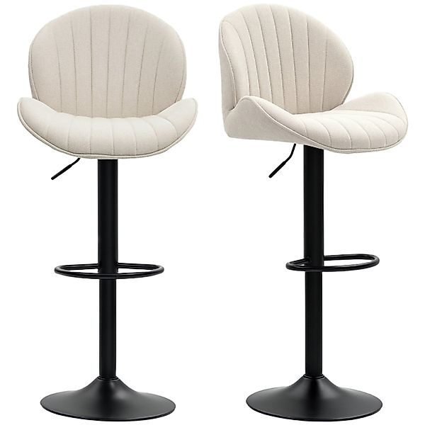 SeedWave Barhocker 2er Set Barstühle Chenille günstig online kaufen