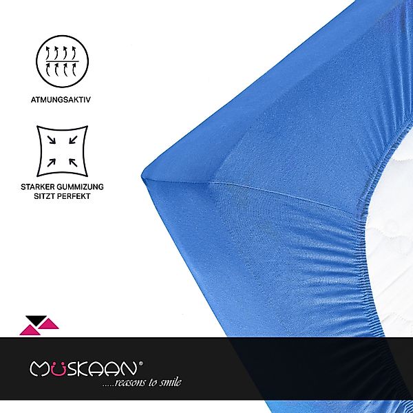 Müskaan Spannbettlaken 180x200 - 200x220 Boxspringbett günstig online kaufen