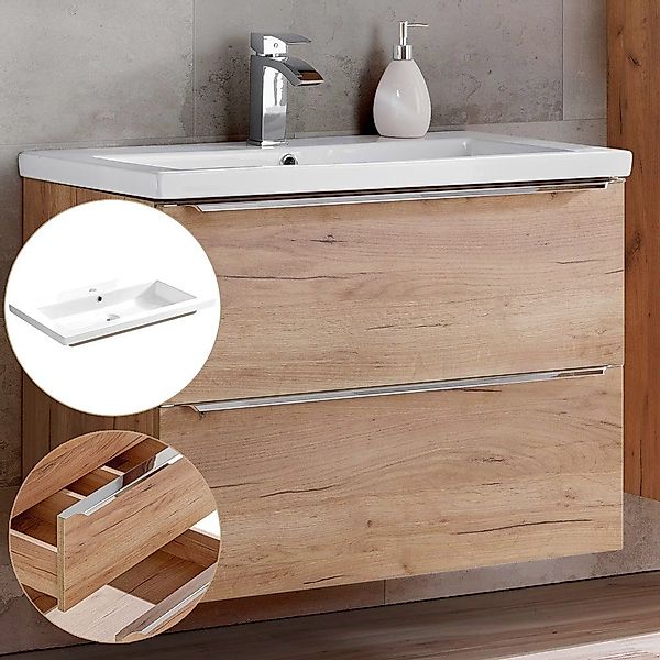 Lomadox Waschtisch TOSKANA-56, -Unterschrank 80cm mit günstig online kaufen