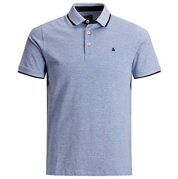 Jack&Jones Poloshirt aus Biobaumwolle Farbe jeansblau Größe: 8XL günstig online kaufen