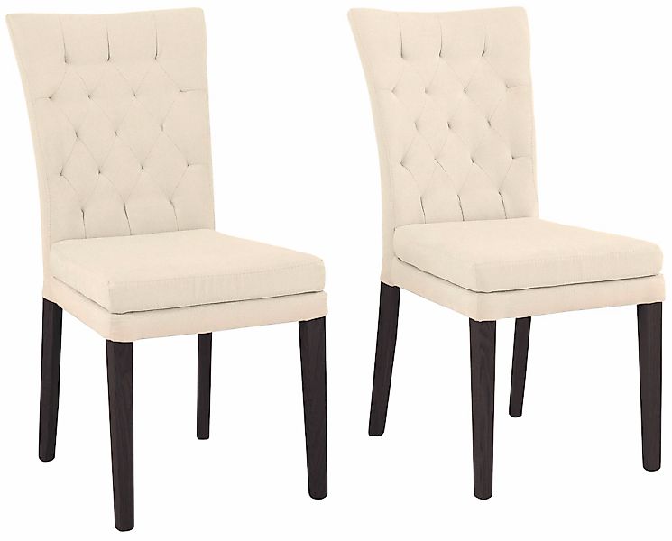 Home affaire 4-Fußstuhl "Colorado" (Set) 2 Stk.Beine aus Buche, wengefarben günstig online kaufen