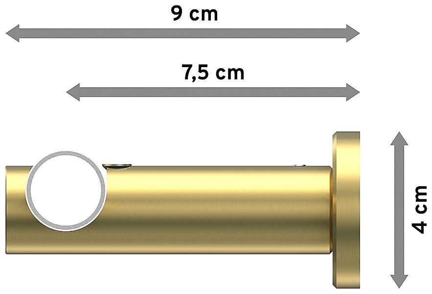 INTERDECO Gardinenstange Platon Santo, Ø 20 günstig online kaufen