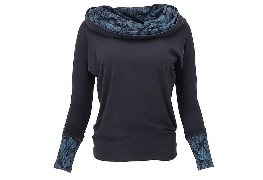 Guru-Shop Longsleeve Lockeres Longshirt aus Bio-Baumwolle, Boho.. alternati günstig online kaufen