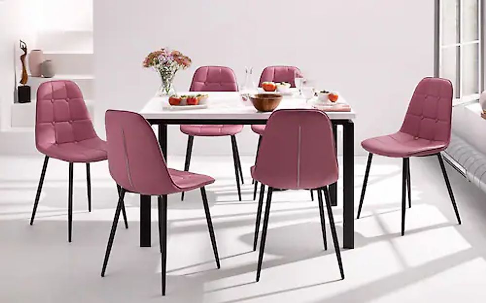 INOSIGN Essgruppe Set, 5 Stk. tlg. Esstisch, Breite 120 cm und 4 Esszimmers günstig online kaufen