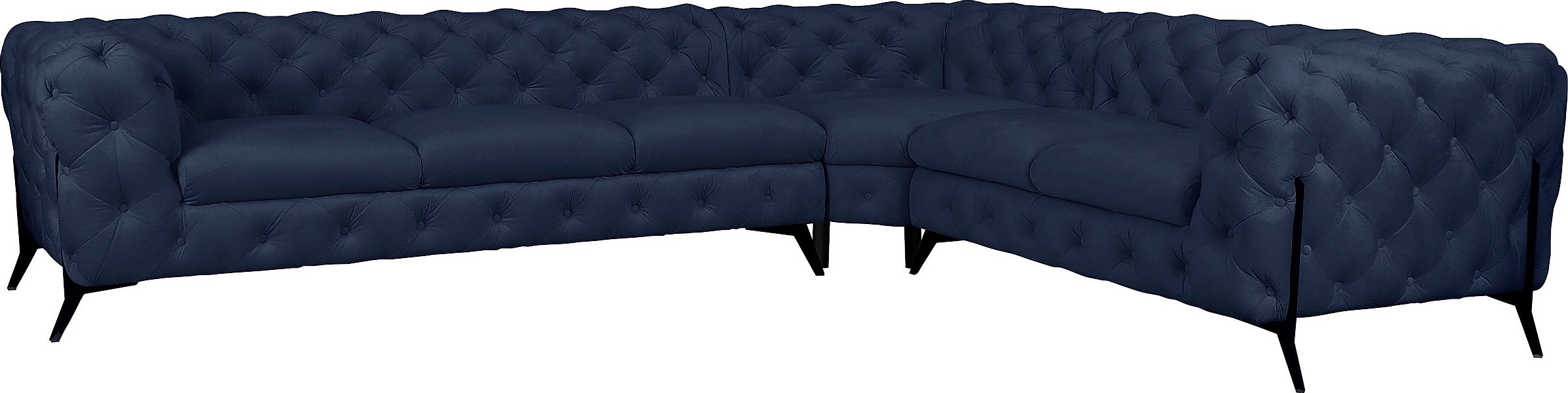 Home affaire Chesterfield-Sofa "Amaury L-Form" großes Ecksofa, Chesterfield günstig online kaufen