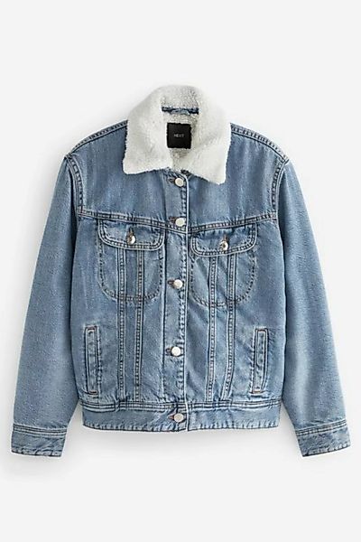 Next Jeansjacke Denim-Jacke mit Teddyfutter (1-St) günstig online kaufen