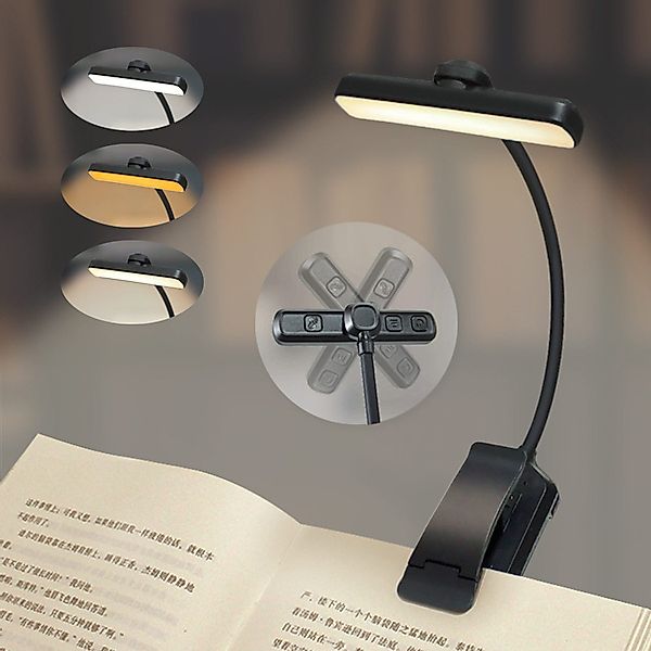 Luckice LED Leselampe mit 3 Farbtemperatur günstig online kaufen