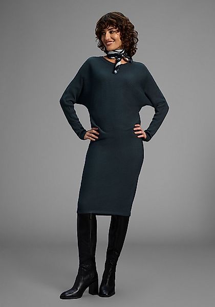 Laura Scott Strickkleid mit Fledermausärmeln und Rippstrick - NEUE KOLLEKTI günstig online kaufen
