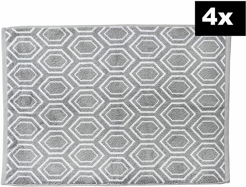 done. Badematte "DAILY SHAPES Ethno 4er-Set" Höhe 5 mm fußbodenheizungsgeei günstig online kaufen