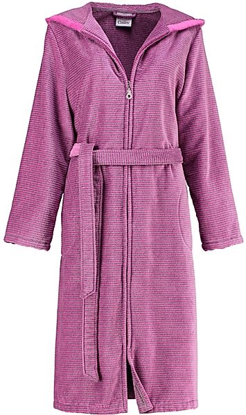 Cawö Damenbademantel 6432, Kurzform, Baumwolle, Kapuze, günstig online kaufen