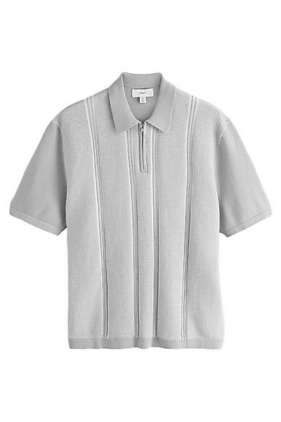 Next Poloshirt Regular Fit Poloshirt mit Streifen und 1/4-RV (1-tlg) günstig online kaufen