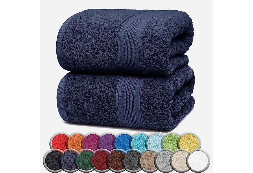 NatureMark Saunatuch Frottier Saunatücher 80x200cm, 100% Baumwolle (2-St), günstig online kaufen