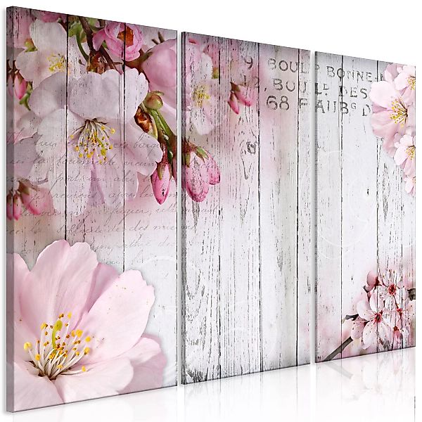 Wandbild - Flowers on Boards (3 Parts) günstig online kaufen