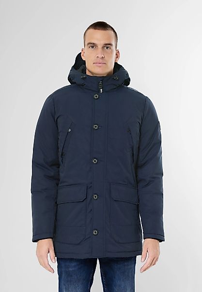 STREET ONE MEN Parka, mit Kapuze, mit Brusttaschen und Knopfleiste günstig online kaufen