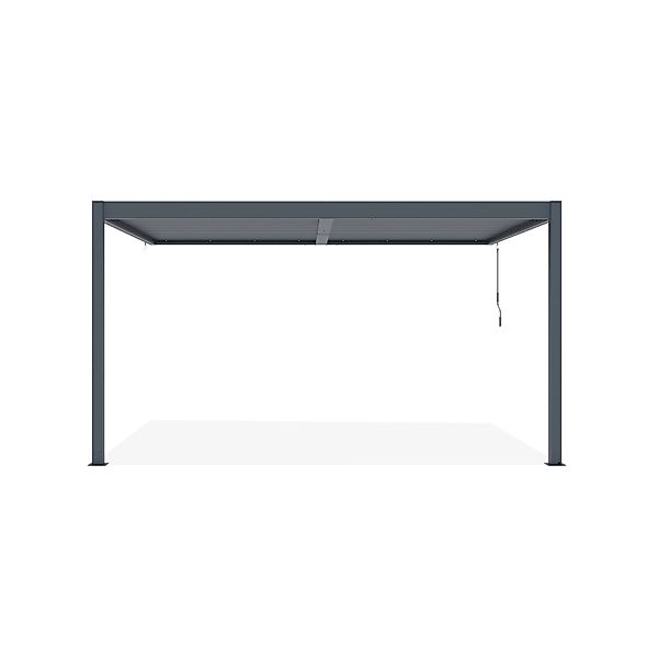 Cazeboo Piana 4X3M Graue Bioklimatische Anlehnpergola Aus Aluminium günstig online kaufen