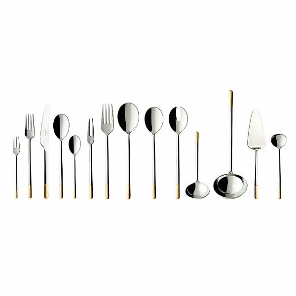 Villeroy & Boch Besteck-Set "Tafelbesteck Ella 70er Set silber-gold" günstig online kaufen