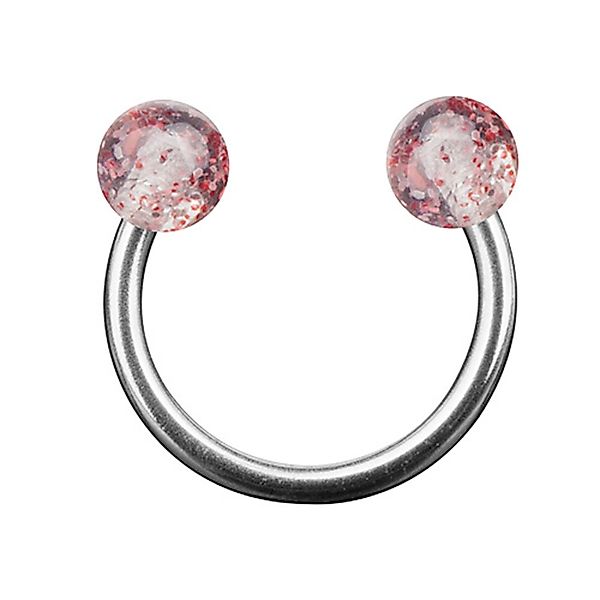 Taffstyle Piercing-Set PiercingHufeisen Multi Doppel Kugel günstig online kaufen