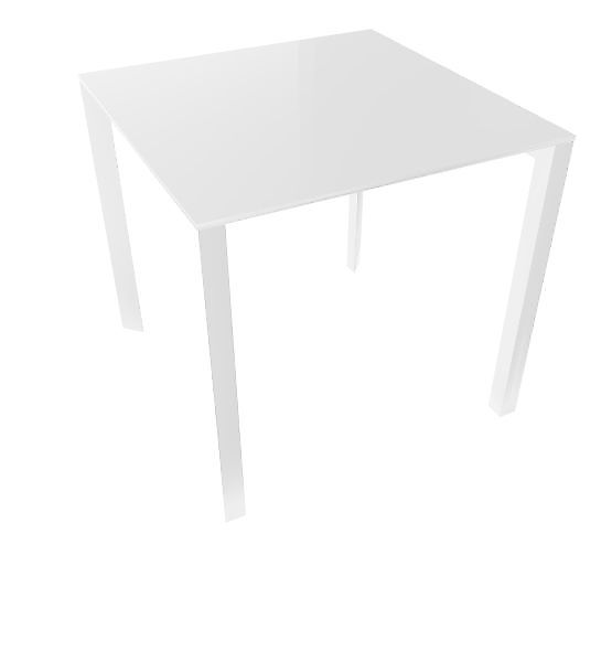 Profilo Konferenztisch 80x80 cm Compactop- Platte Weiß günstig online kaufen