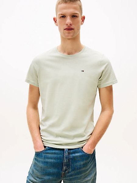 Tommy Jeans "TJM ESSENTIAL SOLID TEE" mit Rundhalsausschnitt und dezenter L günstig online kaufen