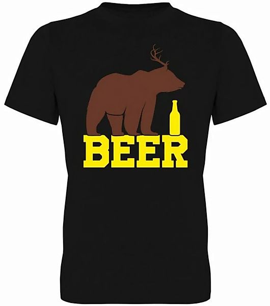 G-graphics T-Shirt Beer Bear Herren T-Shirt, mit Frontprint, für den nächst günstig online kaufen