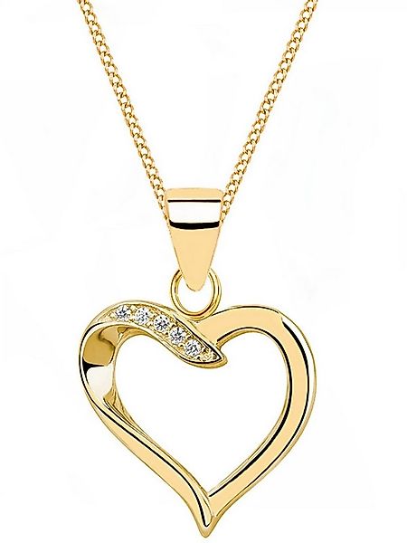 Goldene Hufeisen Kette mit Anhänger Herzkette Goldkette für Damen - Liebe u günstig online kaufen