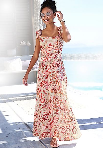 Buffalo Maxikleid Alloverprint, Bandeaukleid, sommerlich, verspielt günstig online kaufen