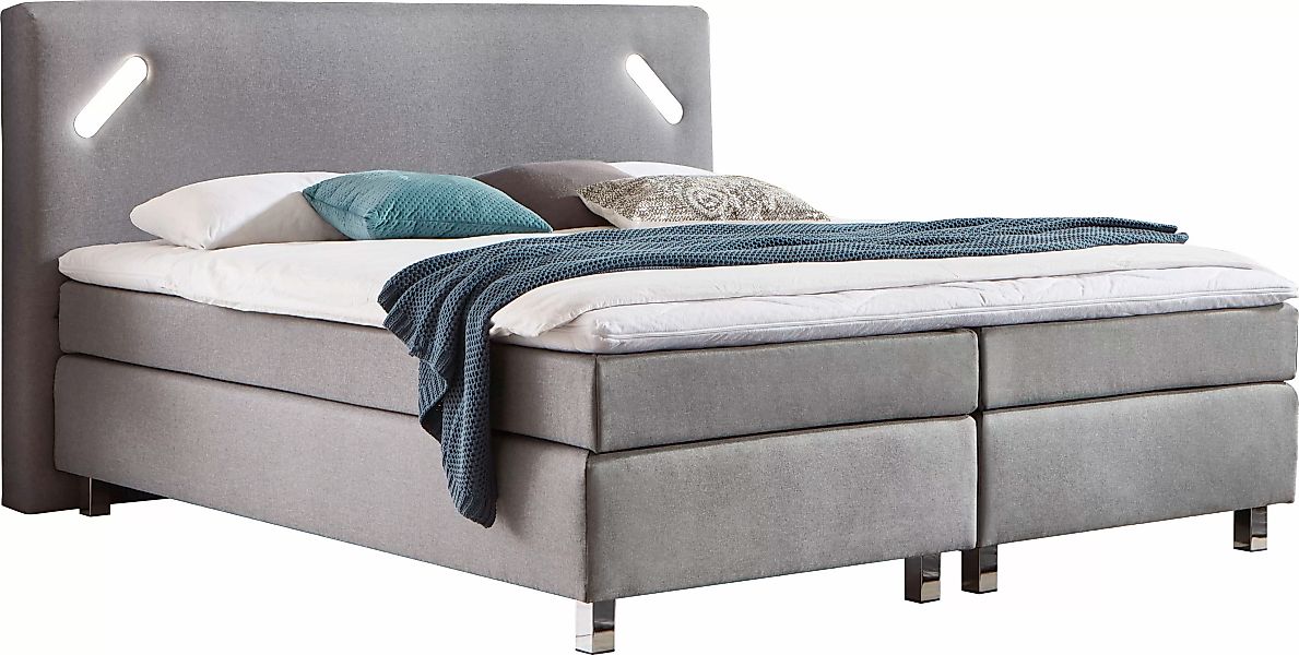 Westfalia Schlafkomfort Boxspringbett, mit LED-Beleuchtung und Topper günstig online kaufen