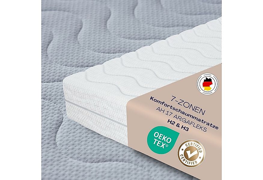 Boxspringmatratze ARGAFLEKS, Aloe Vera 7 Zonen Matratze 90x200 bis 180x200, günstig online kaufen